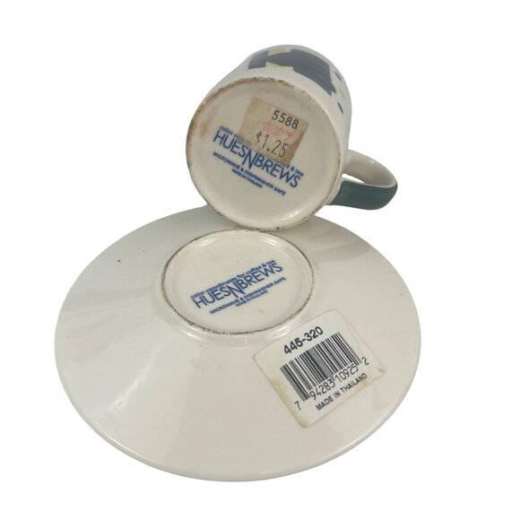 Herman Dodge Hues and Brews Vintage Mid-Century Modern Ceramic Cup and Saucer Se - Picture 9 of 11